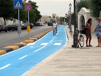 La pista ciclabile